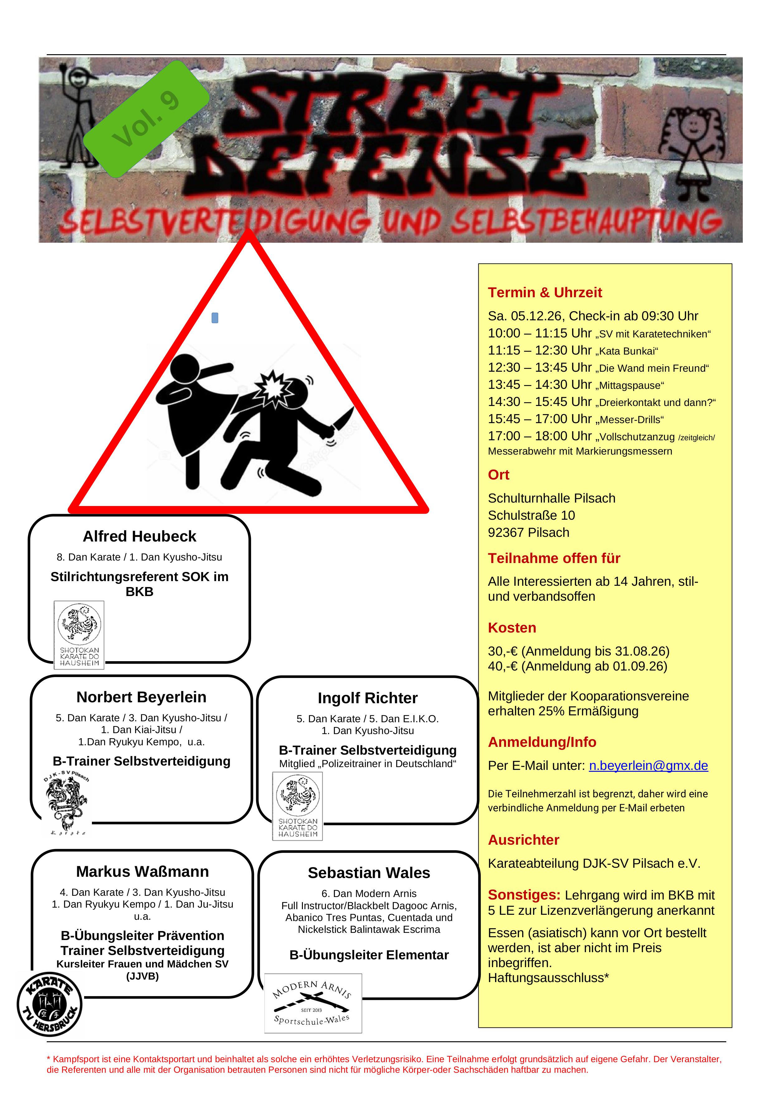Street Defence Lehrgang Vol. 9