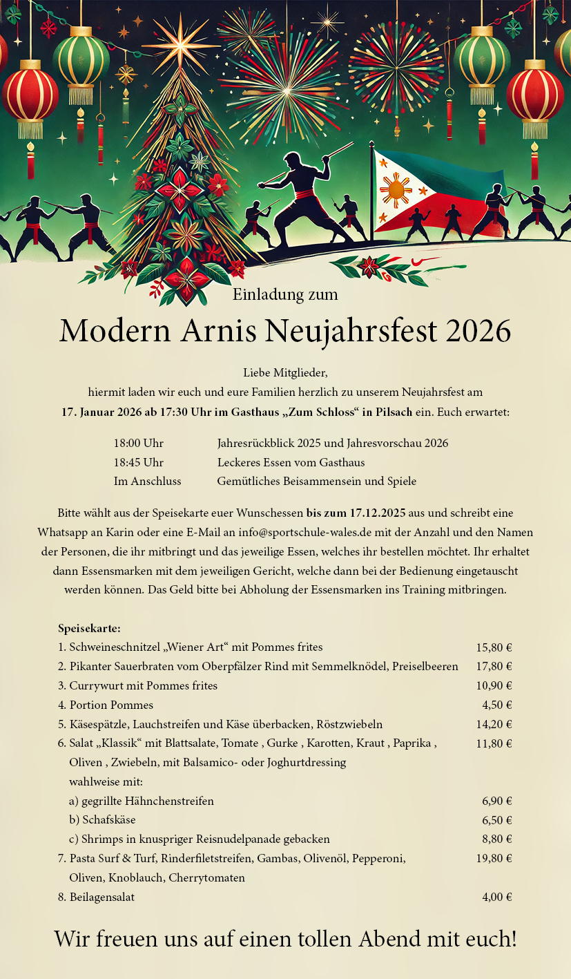 Neujahrsfest der Sportschule Wales